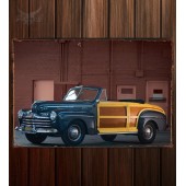 Металлическая табличка Ford Super Deluxe Sportsman Convertible 308